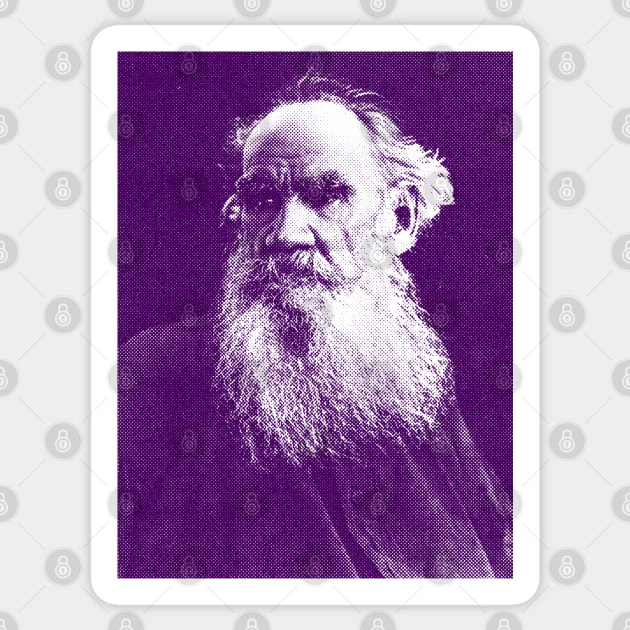 Leo Tolstoy Fanart Design Sticker by DankFutura